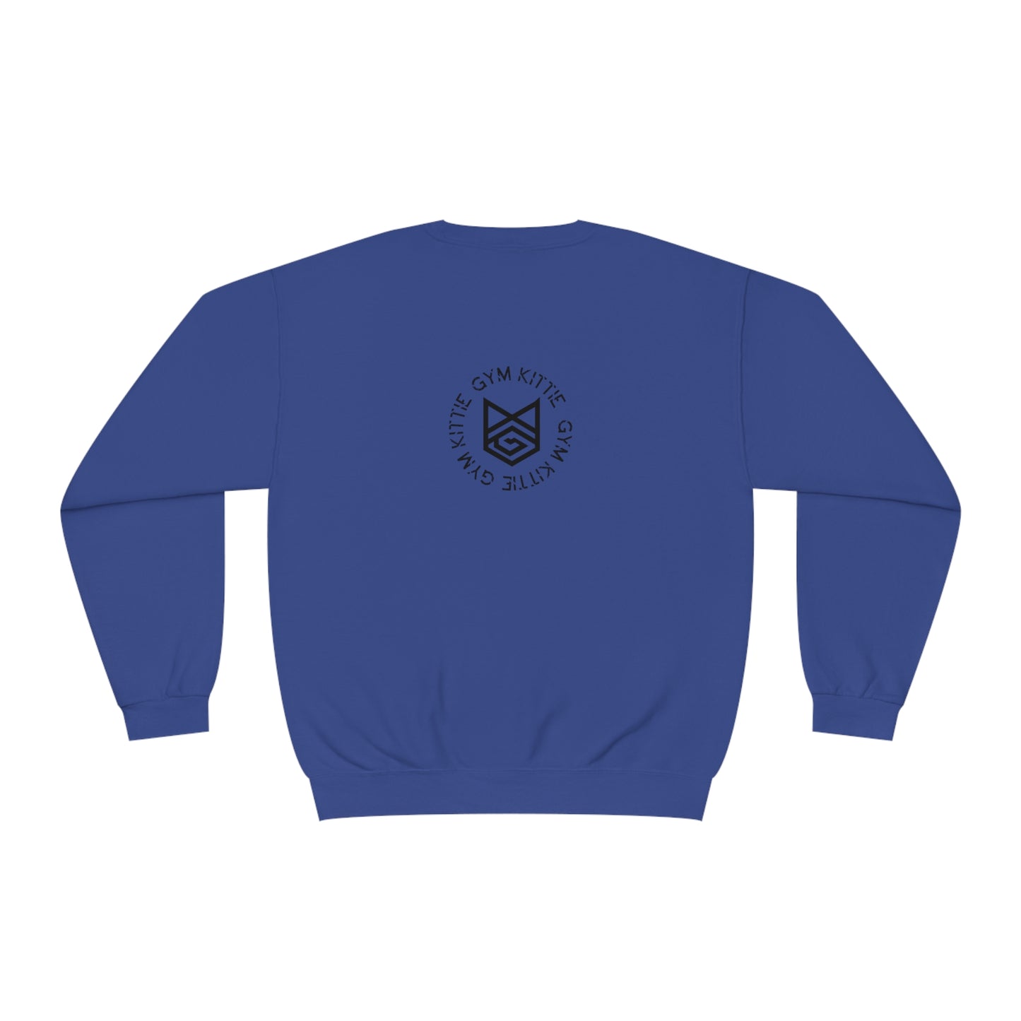 Gym Kittie Unisex Crewneck Sweatshirt with logo on back