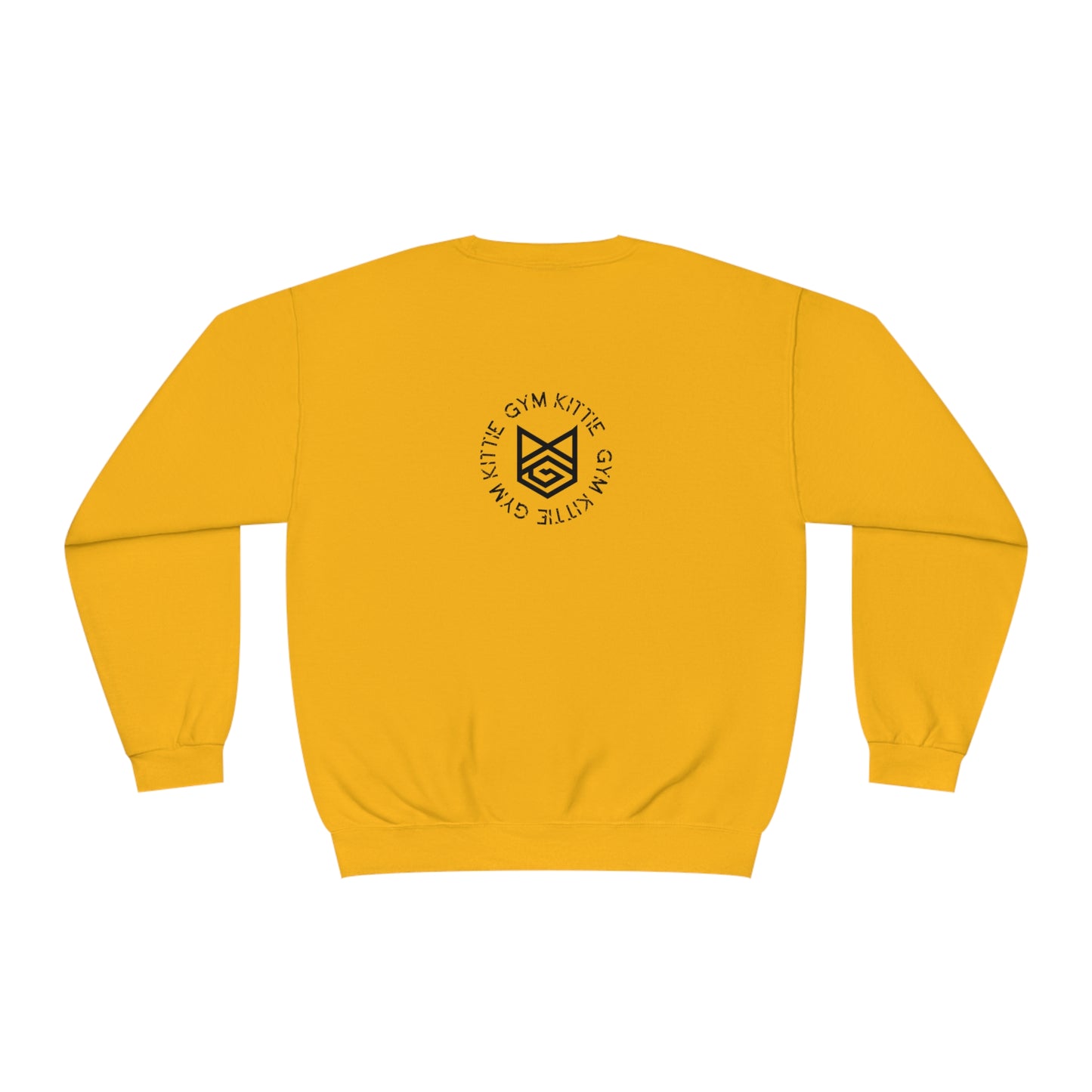 Gym Kittie Unisex Crewneck Sweatshirt with logo on back