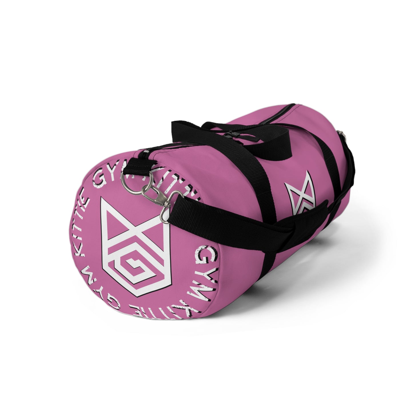 pink Gym Kittie circle logo Duffel Bag