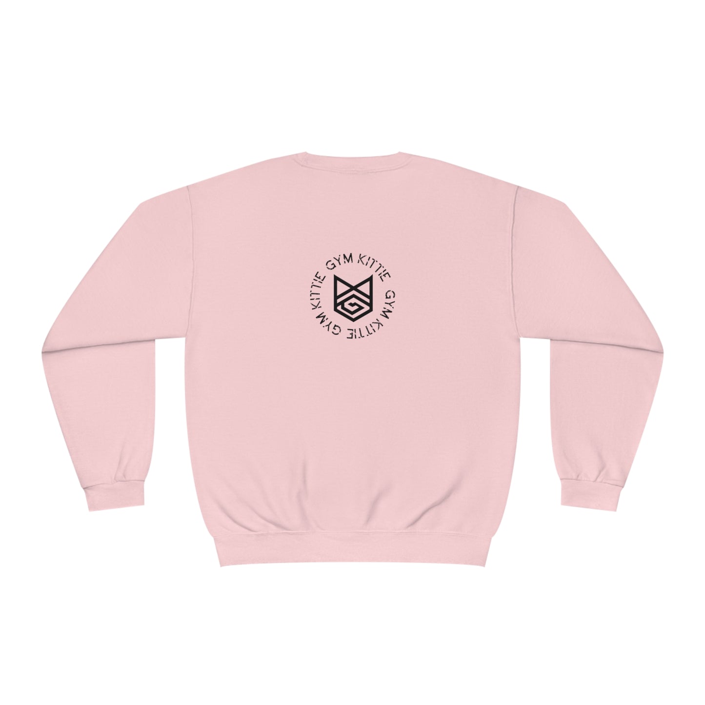 Gym Kittie Unisex Crewneck Sweatshirt with logo on back